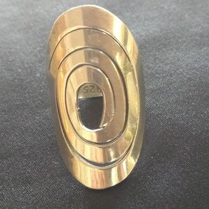 Sterling Silver Long Spiral Ring